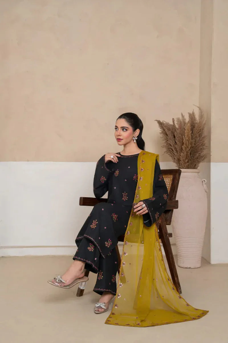 Allyure   Embroidered   3pc