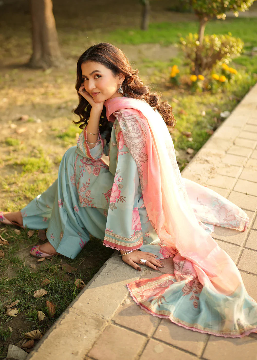 Bareen   Embroidered   3pc