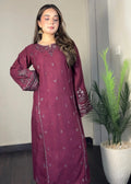 LARA EMBROIDERED 2PCS - PLUM