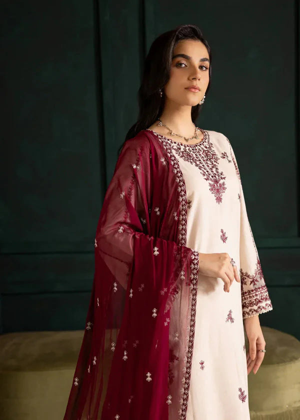 Ivory Rua Embroidered 3pc