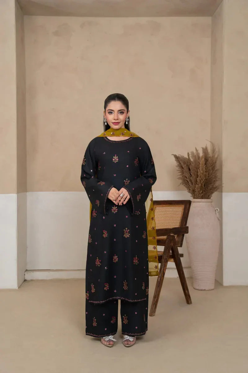 Allyure   Embroidered   3pc