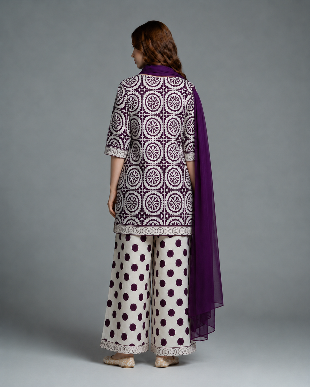 Pemberly Printed 3pc — Purple