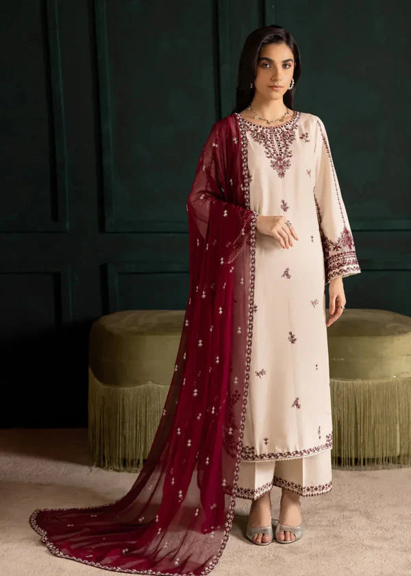 Ivory Rua Embroidered 3pc
