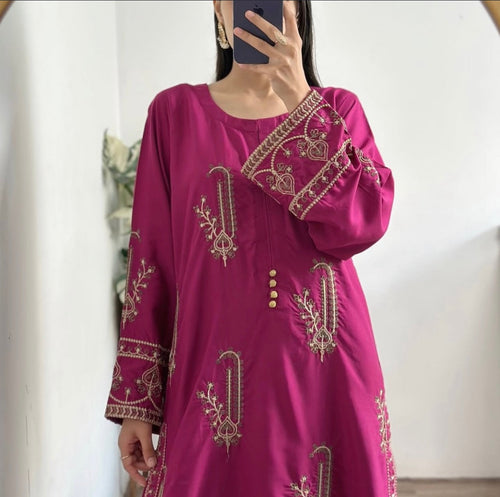 Amber Embroidered