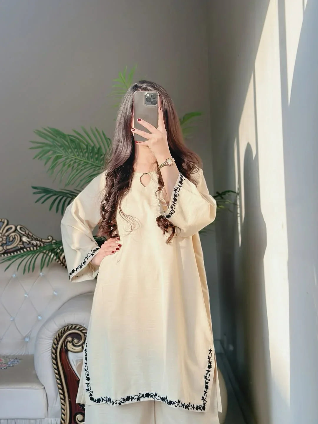 Zarf Embroidered Co-ord Set