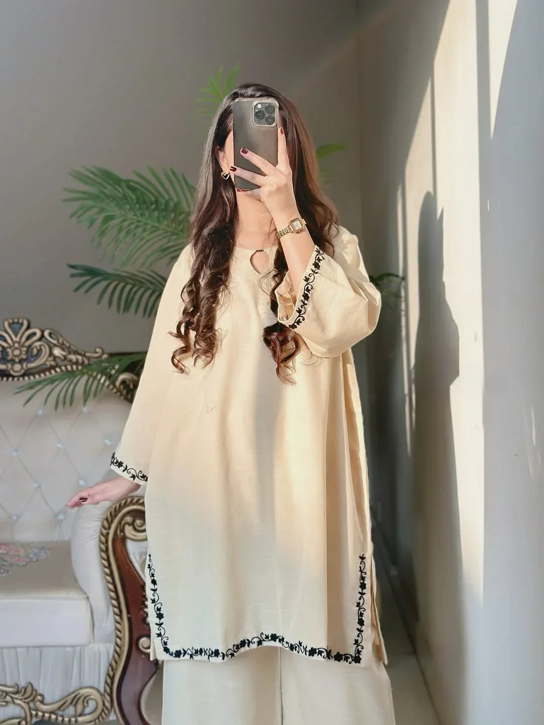 Zarf Embroidered Co-ord Set