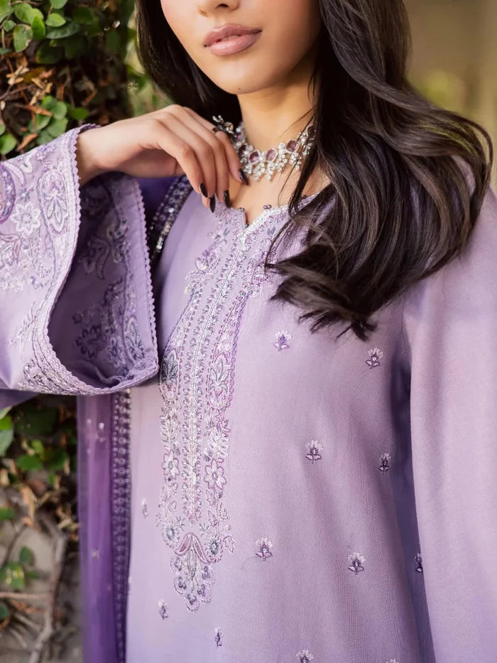 Lavender   Embroidered   3pc
