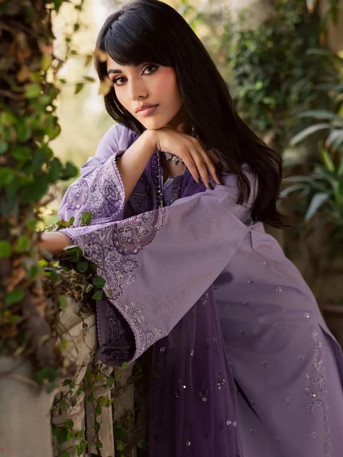 Lavender   Embroidered   3pc