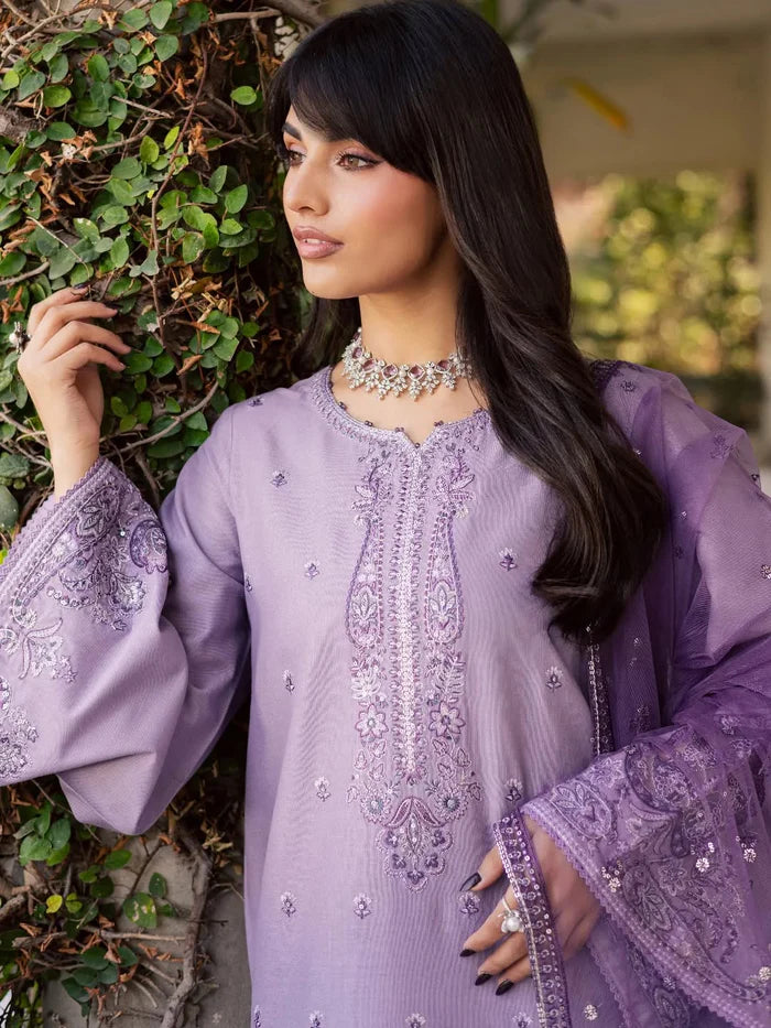Lavender   Embroidered   3pc
