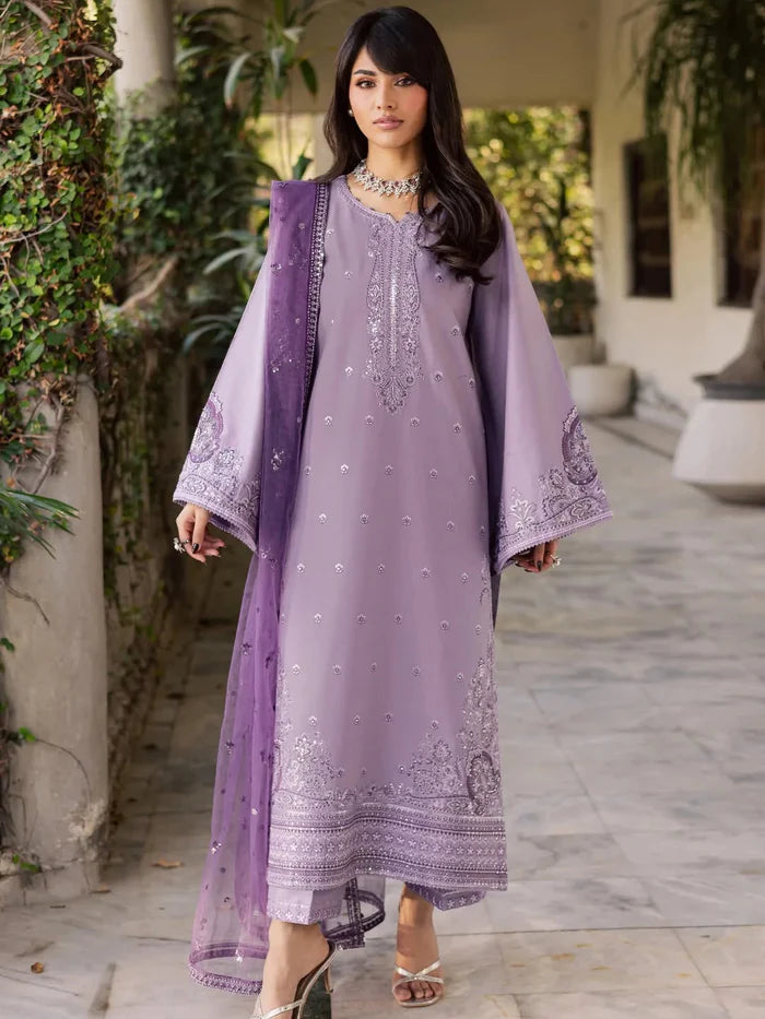 Lavender   Embroidered   3pc