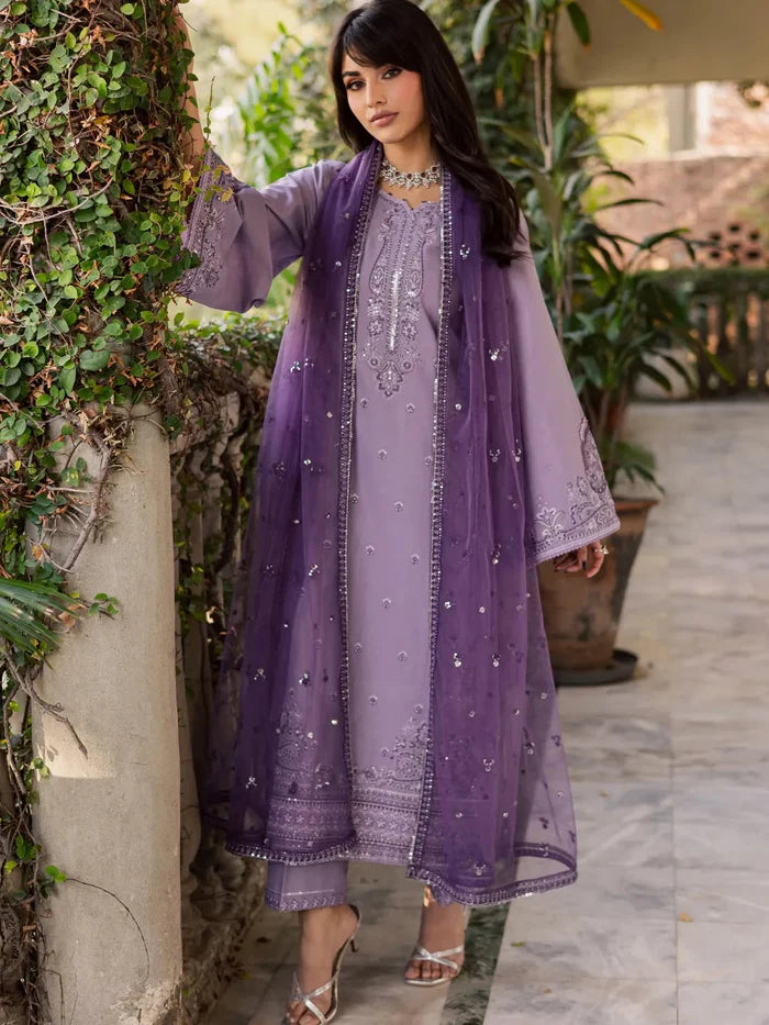 Lavender   Embroidered   3pc