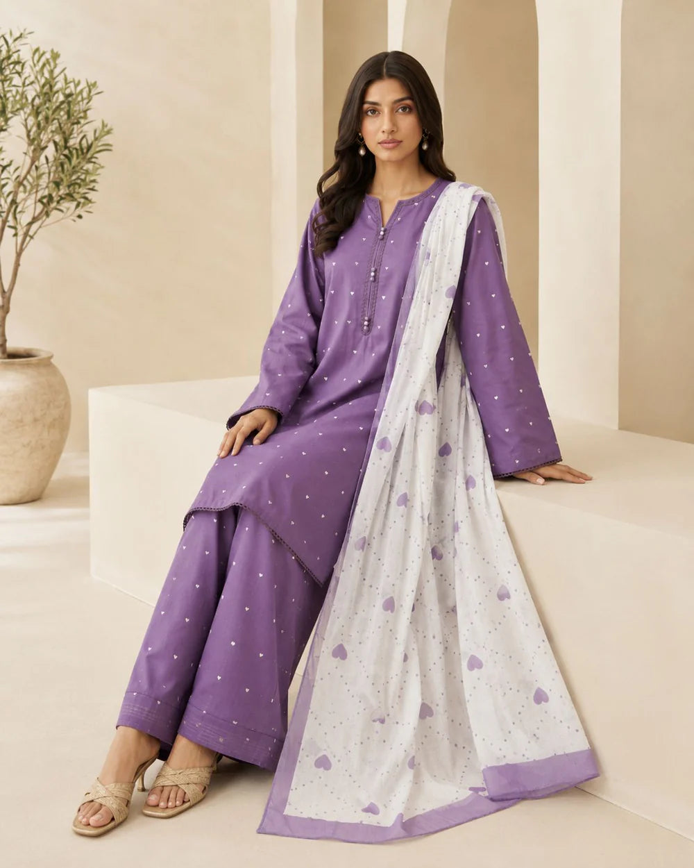 Maya   Embroidered   3pc