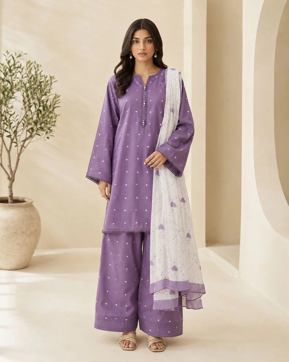 Maya   Embroidered   3pc