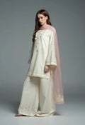 Amora   White   Embroidered   3pc
