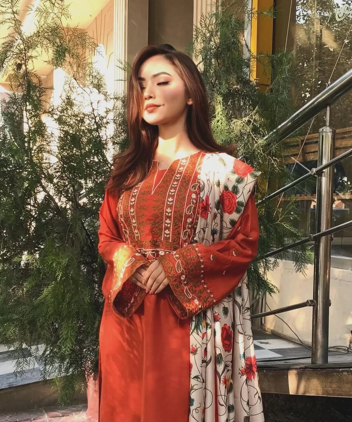 Liyana  Embroidered 3pc
