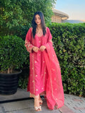 Pink Opal Embroidered 3pc