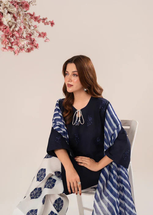 Salina   Amber   Embroidered   3pc